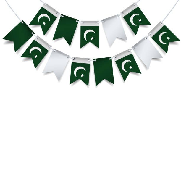 ilustrações de stock, clip art, desenhos animados e ícones de pakistan independence day - bandeira do paquistão