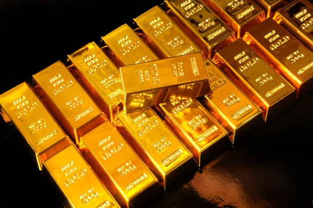 istock Gold bars on background, Business and Financial concepts. 1502955272