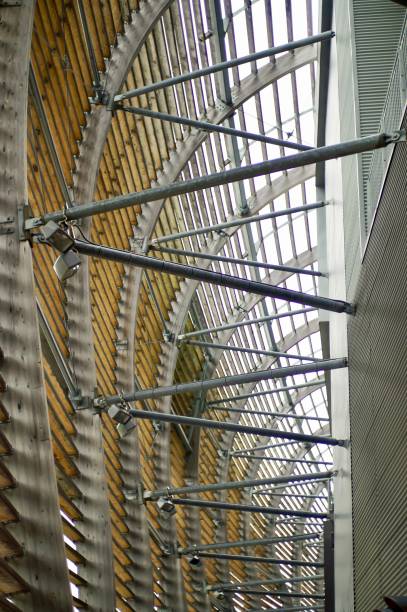 istock Wood and steel structure. 1502962373