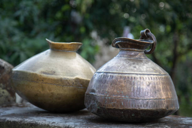 istock Empty water pots in Indian village 1502970195