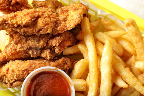 istock Fried boneless chicken wings plate 1502970328