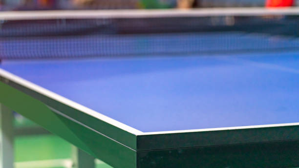 istock Professional table tennis table and professional table tennis racket 1502972936