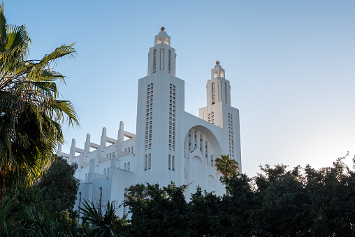 Sacred Heart cathedral in Art Deco style in the center of Casablanca, Morocco