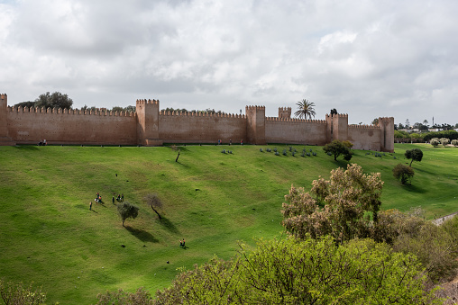 Historic medieval Chellah from Merinid time in Rabat, Morocco