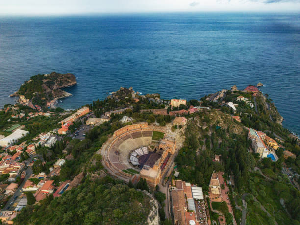 Taormina Ancient Theatre, Sycylia, Włochy – zdjęcie