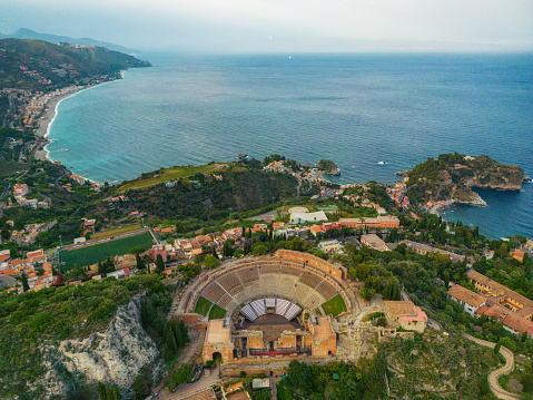 The Taormina Ancient Theatre  Sicily Italy