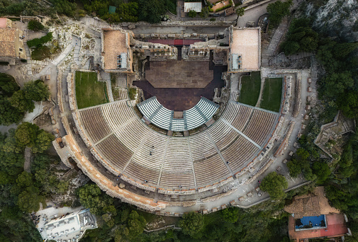 The Taormina Ancient Theatre  Sicily Italy