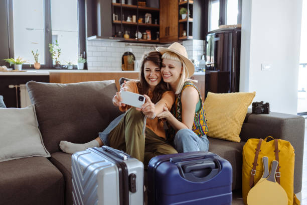 istock Lesbian Couple Preparing for Wanderlust 1502986290