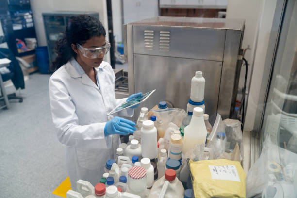 istock Female chemist working at an industrial lab 1502990297