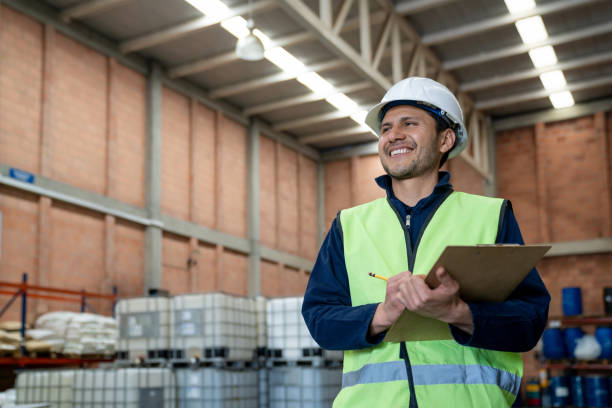 istock Happy foreman working at a chemical plant 1502990339