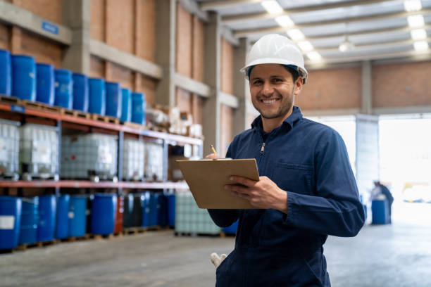 istock Happy foreman working at a chemical plant 1502990377
