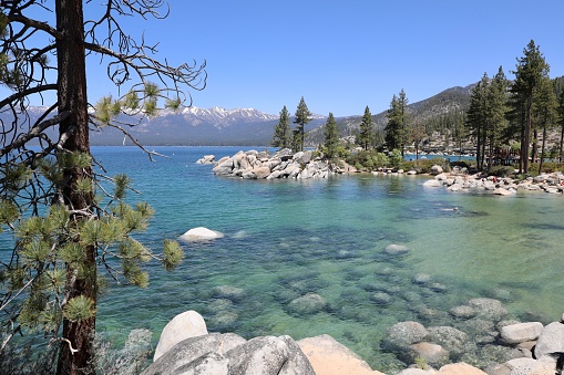 Crystal clear waters of Lake Tahoe