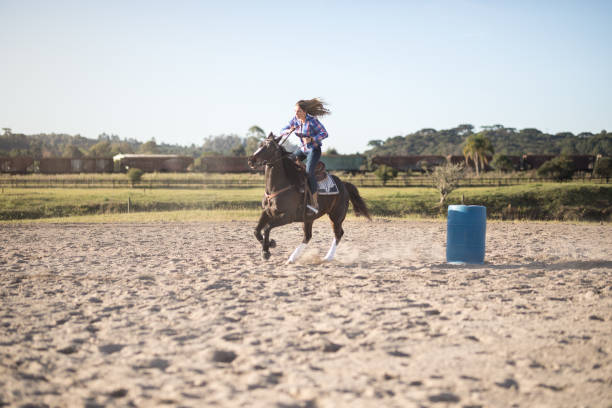 Jundah, Queensland, Australia. 07 June 2025. Jundah council has organised a weekend with multiple activities to bring together the local population after devastating floods. The Jundah council is proud to present the horse riding competition. Farmers and farm workers show their skills on horses.