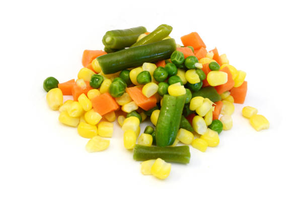 istock Fresh mixed vegetables on white. Golden mix. 1503006223