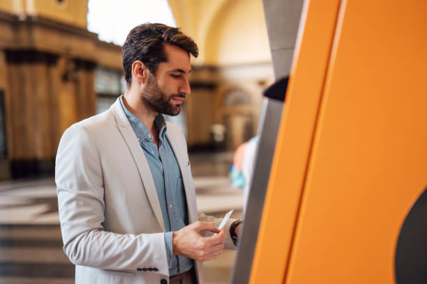 istock Modern and handsome businessman at transport station. 1503006256