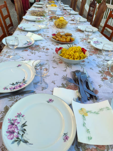 istock Dining table with starters, for a dinner with family and friends 1503019797
