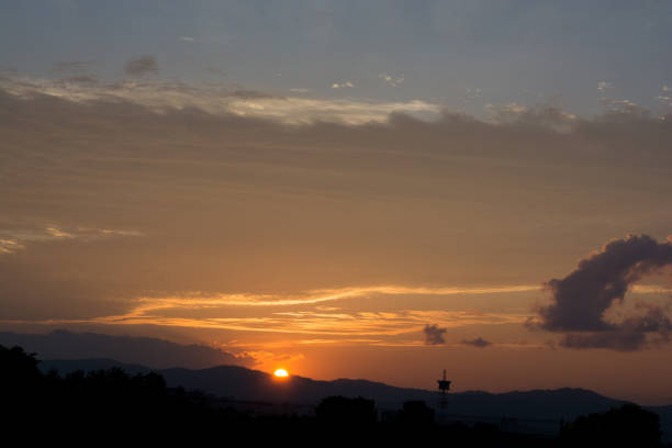 istock Sunset over the edge of the mountain 1503035951