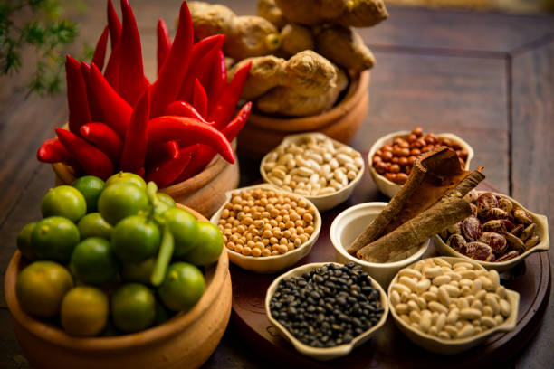 Vietnamese Seasons and Spices displayed in a nice presentation