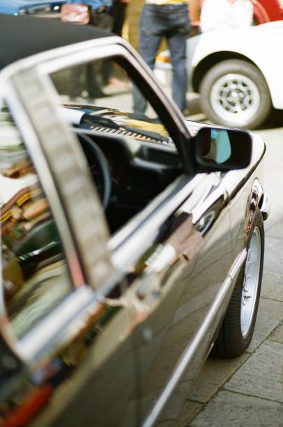 Classic 90's car at car show