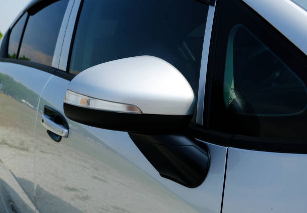 istock Car side mirror with signal lamp 1503043220