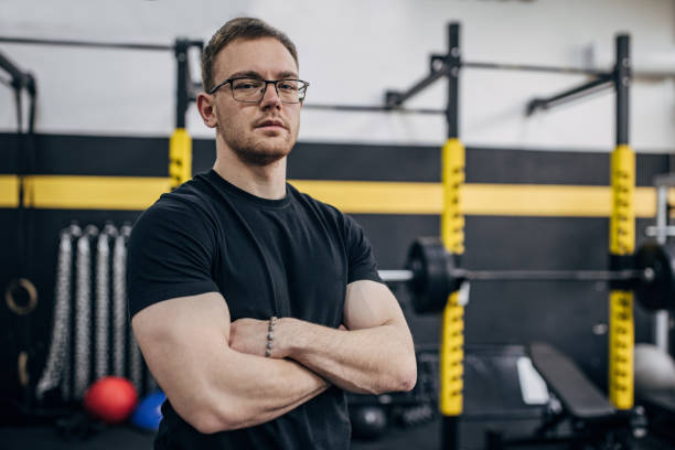 istock Fit man in gym 1503043472