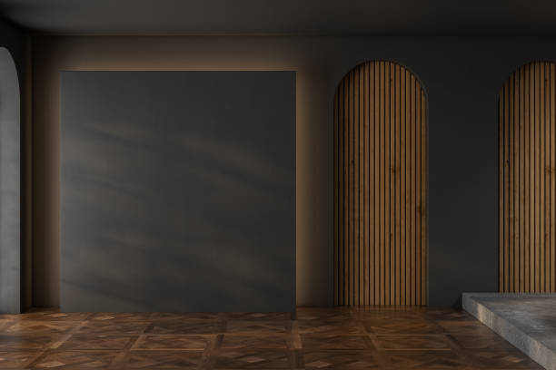 istock Empty room,Clean japanese minimalist room interior, 3D rendering 1503062726