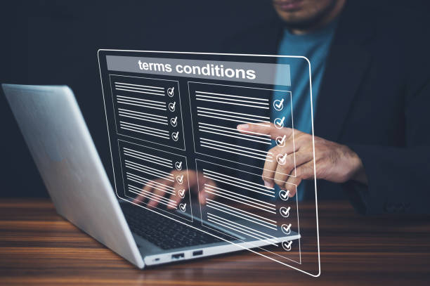 istock People reading terms conditions on internet website. 1503067048