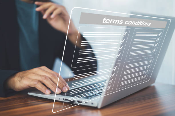 istock People reading terms conditions on internet website. 1503067057