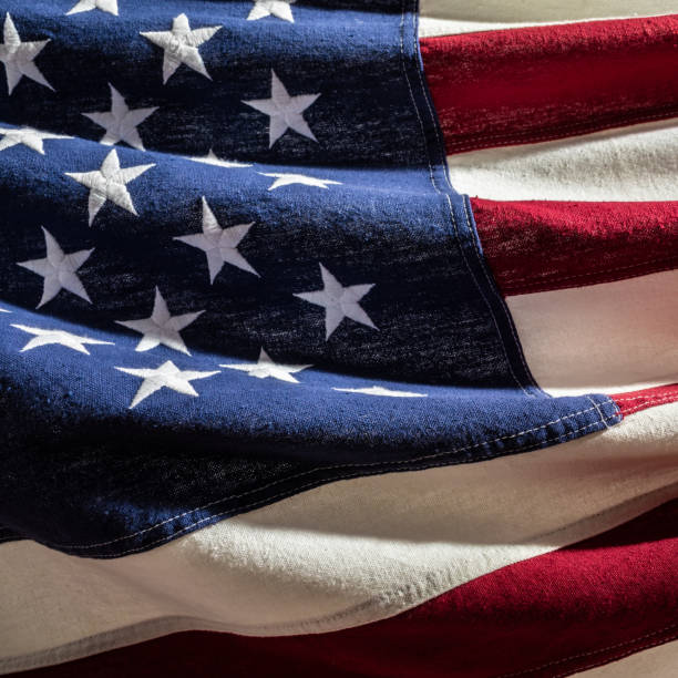 istock Close-up of a cotton US flag 1503075831