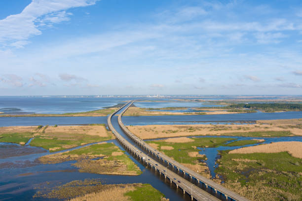 istock Aerial view of the Mobile Bay bridge 1503114446