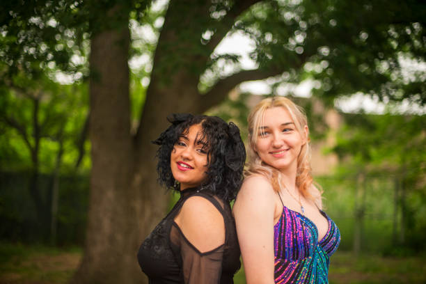 Best friends  Dressed for the senior Prom in Woodbridge Township, New Jersey, United States