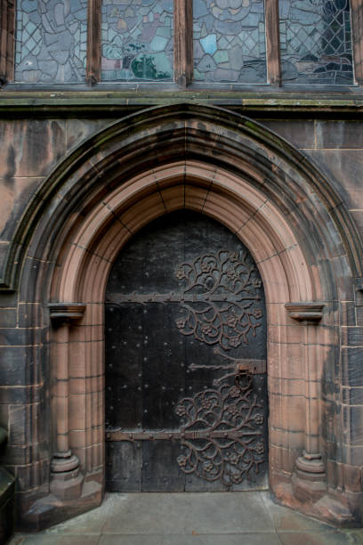 istock Doorway in Chester Cathedral, Cheshire UK 1503129183