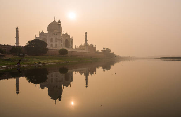 istock Taj Mahal reflected in Yamuna river 1503166067