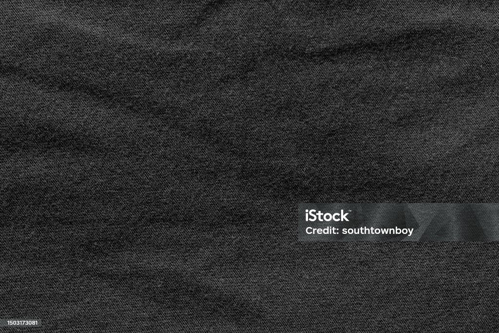 Tekstur Poliester Kain Kain Warna Hitam Dan Latar Belakang Tekstil Foto