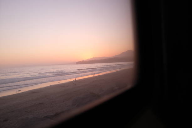 istock Window Seat on Pacific Surf-liner train of Sunset on the Ocean 1503208593