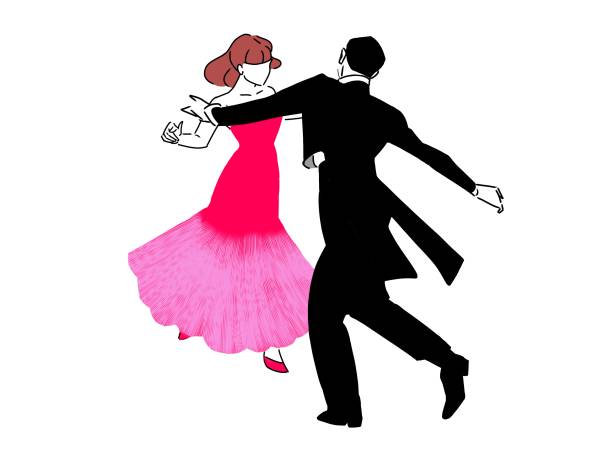 ilustraciones, imágenes clip art, dibujos animados e iconos de stock de los dos bailamos - dancing women wedding reception men