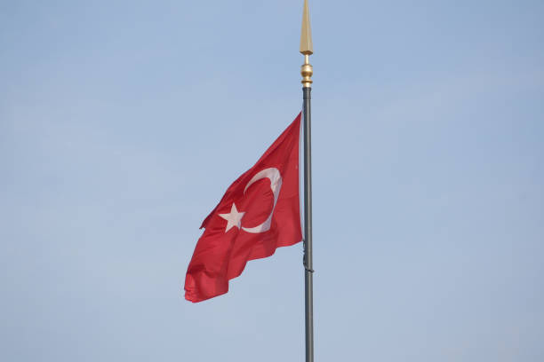 istock Low Angle View Of Turkish Flag Against Sky. 1503223660
