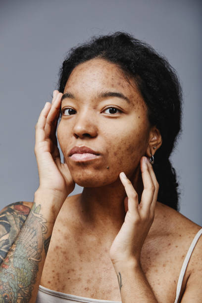istock Black young woman with no makeup looking at camera 1503224915