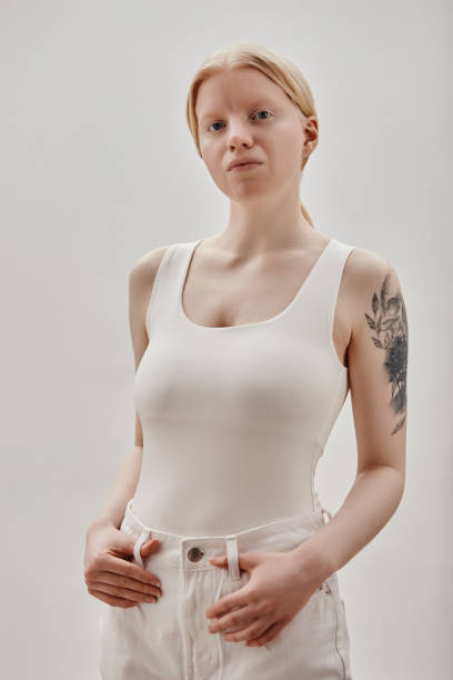 istock Blonde girl with tattooes 1503224949