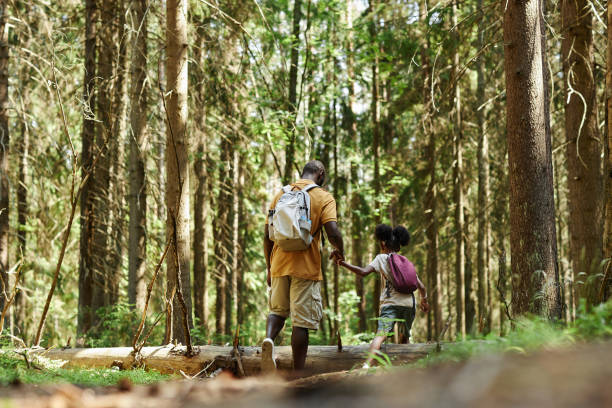 istock Family walking together in the forest 1503225241