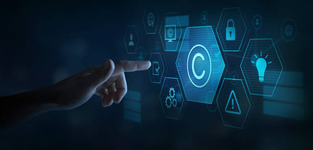 copyright or patent concept, intellectual property copyright or patent concept, intellectual property, copyright button with icons patent stock pictures, royalty-free photos & images