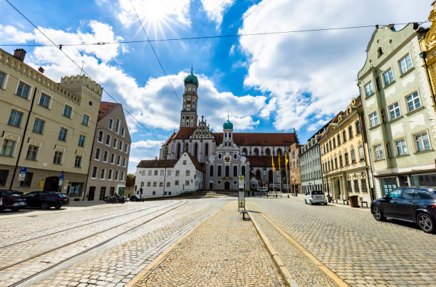 istock Augsburg with the Basilica of St. Ulrich 1503228128