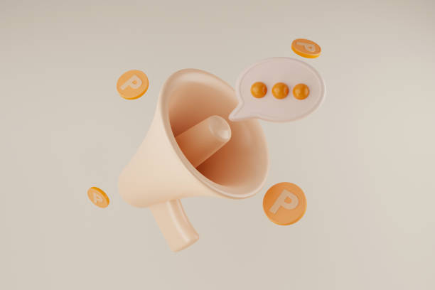 istock 3d illustration megaphone and text icon collecting coins floating in the air 1503229584