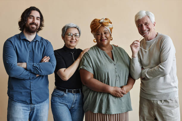 istock Diverse group of adult people posing together 1503229593