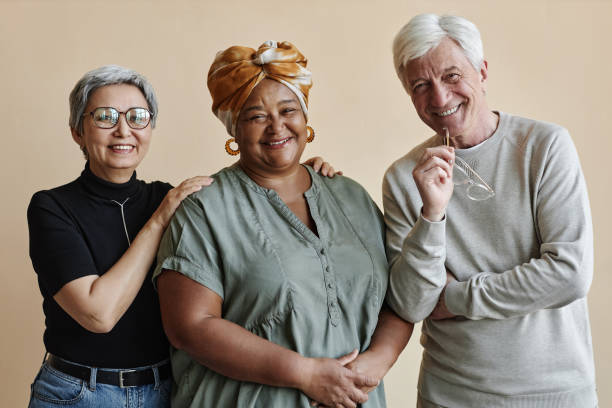 istock Diverse group of senior people posing together 1503229594