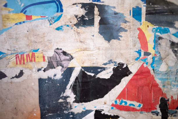 istock Torn and ripped street poster background 1503230518