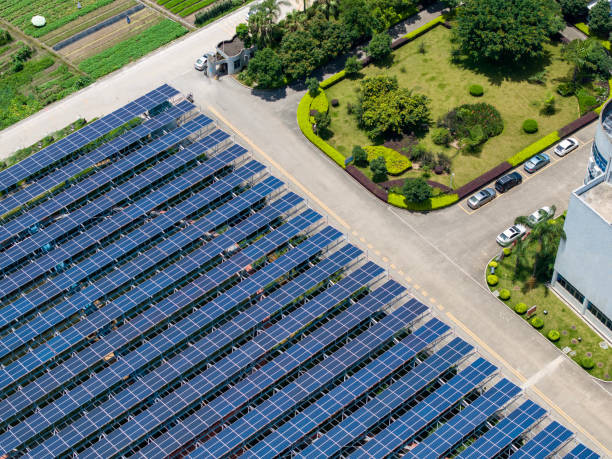 istock Solar photovoltaic power generation on the roof 1503239752