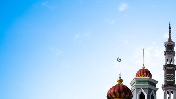 istock Mosque Dome Sheikh Ramadan Grand Uae on Blue Sky Background,Abstract Arab emirates Islamic Architecture Istanbul Turkey Namaz Turkish God Travel Landscape Building,Eid Mubarak Zayed Kareem 1503240315