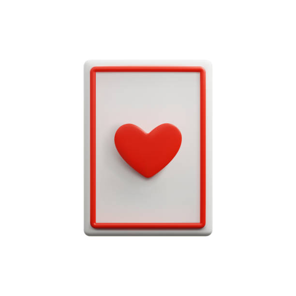 istock Casino card with red heart suit 3D style vector illustration 1503249165