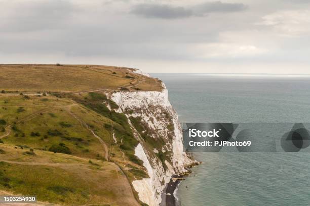 White Cliffs Of Dover Stock Photo - Download Image Now - 360-Degree View, Aerial View, Awe